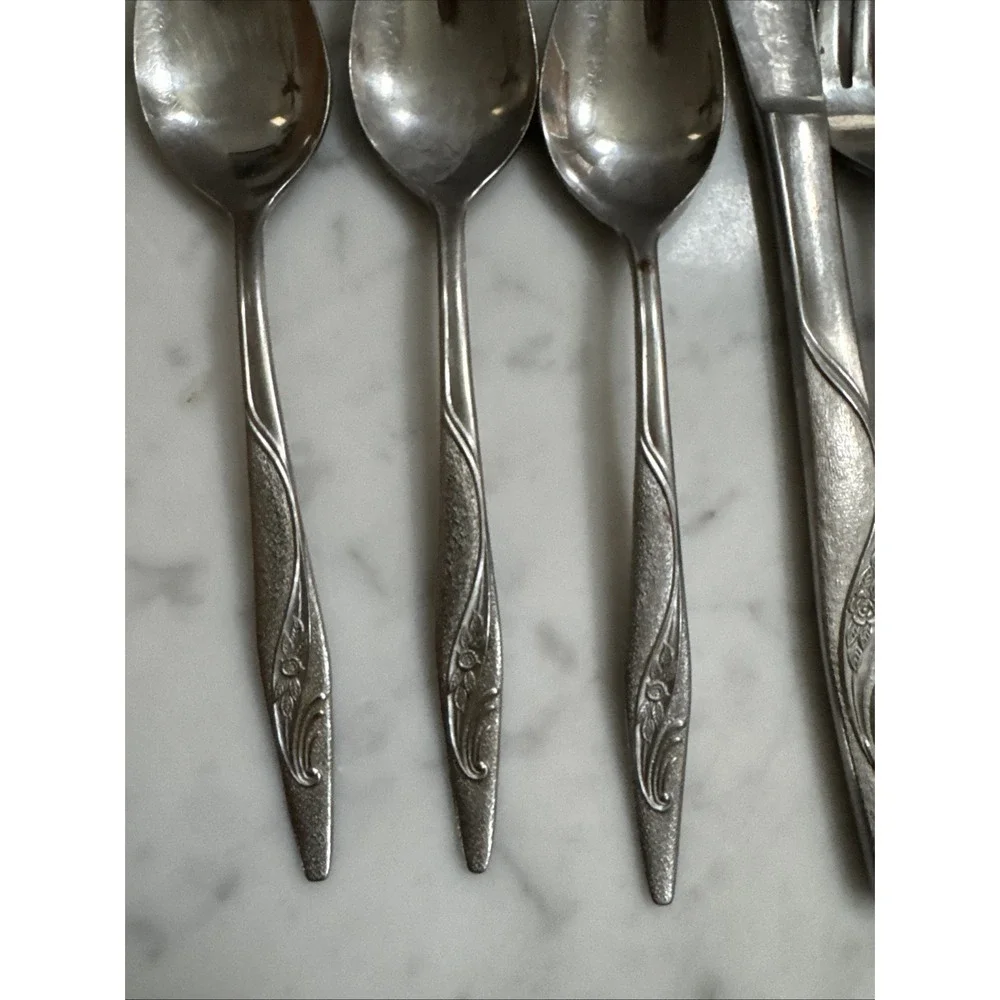 INS220 Stainless By International Silver 18/10 Glossy Set Of 6 Pieces Japan